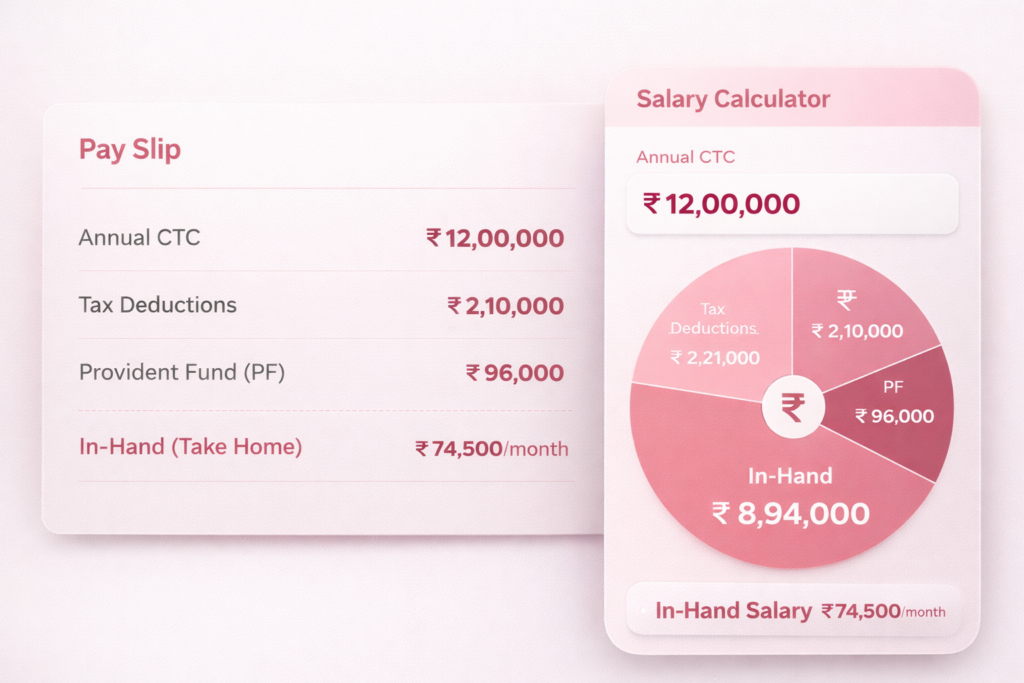 salary calculator CTC in-hand