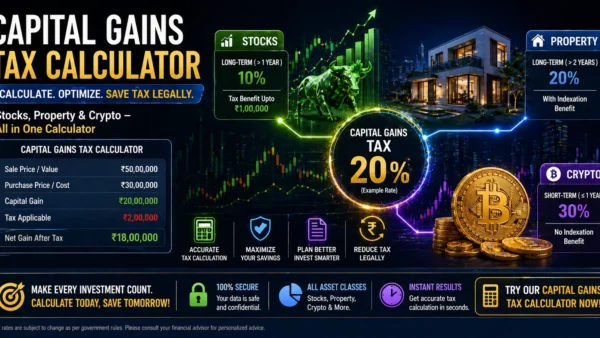 Capital Gains Tax Calculator - Stocks, Property & Crypto