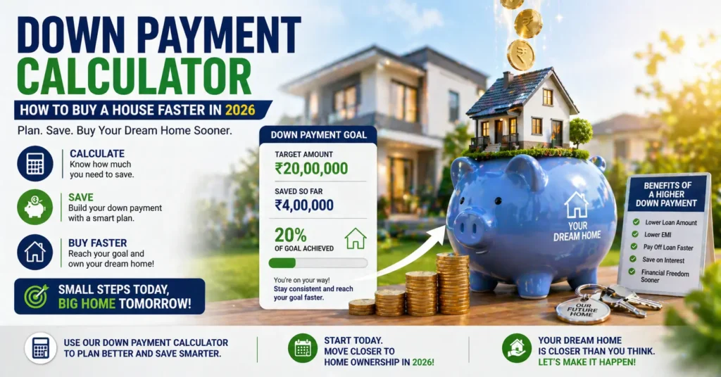 Down Payment Calculator — How to Buy a House Faster