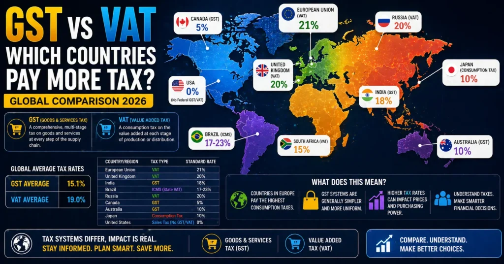 GST vs VAT Which Countries Pay More Tax