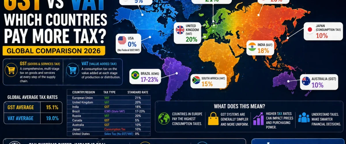 GST vs VAT — Which Countries Pay More Tax? Global Comparison