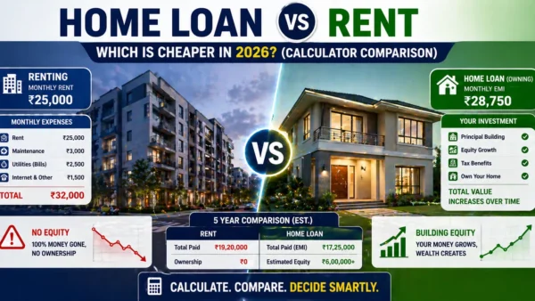 Home Loan vs Rent – Which is Cheaper? (Real Cost Comparison)