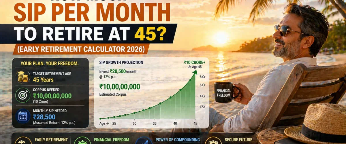 How Much SIP Per Month to Retire at 45? (Early Retirement Calculator)