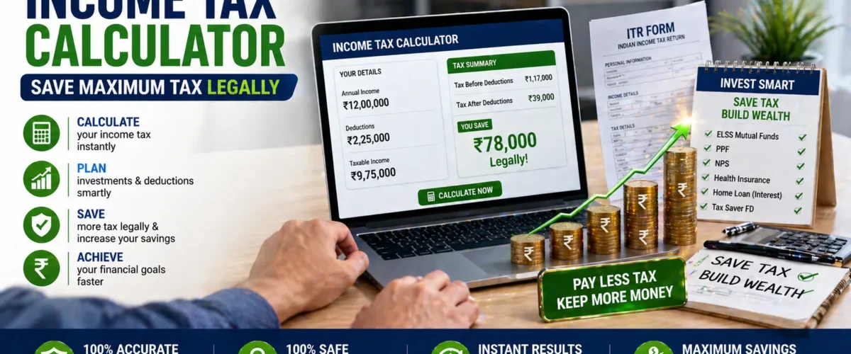 Income Tax Calculator 2026: Save Maximum Tax Legally