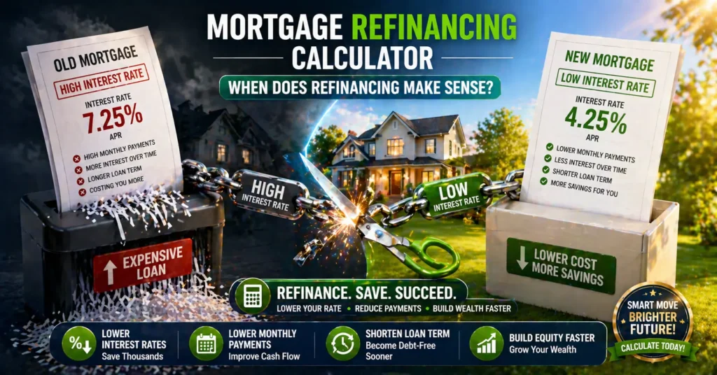 Mortgage Refinancing Calculator When Does Refinancing Make Sense