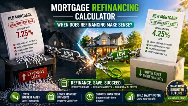Mortgage Refinancing Calculator – When Does Refinancing Make Sense?