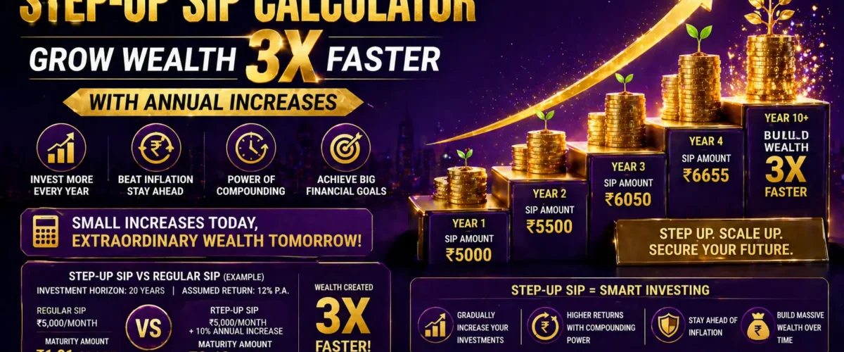 Step-Up SIP Calculator – Grow Wealth 3X Faster With Annual Increases