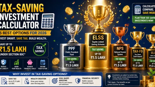 Tax-Saving Investment Calculator 5 Best Options for 2026
