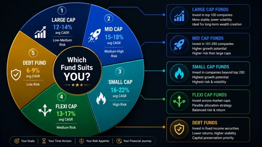 Mutual Fund Category Comparison Wheel