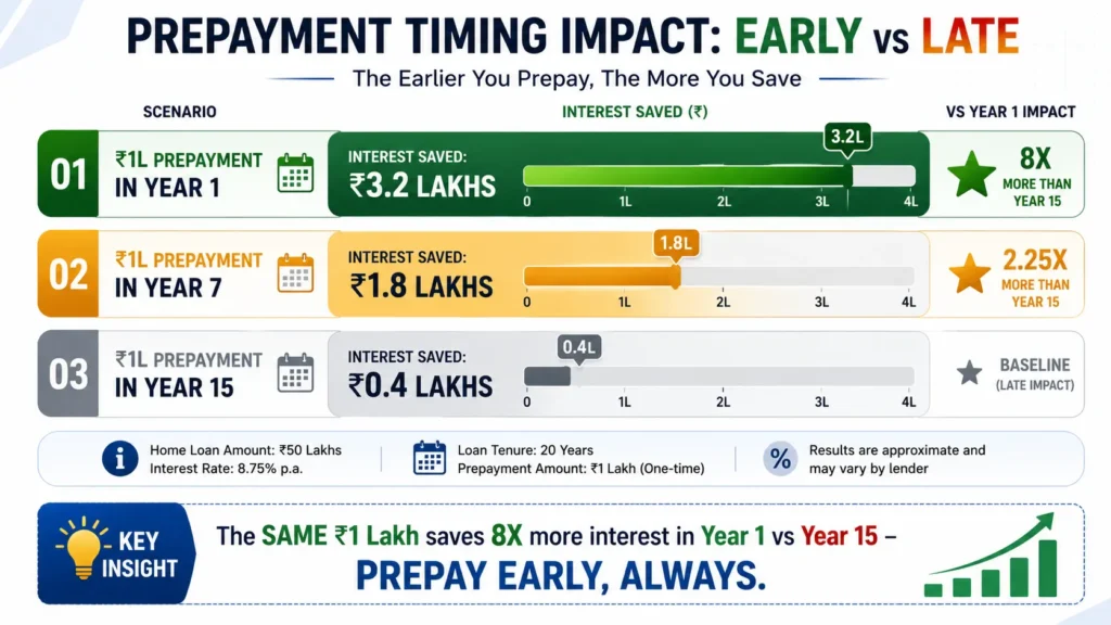 Prepayment Timing Impact Early vs Late